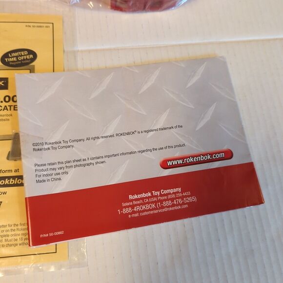 Rokenbok Preschool Building Set 04847 Incomplete Rok Blocks Deluxe Manual - Picture 5 of 8